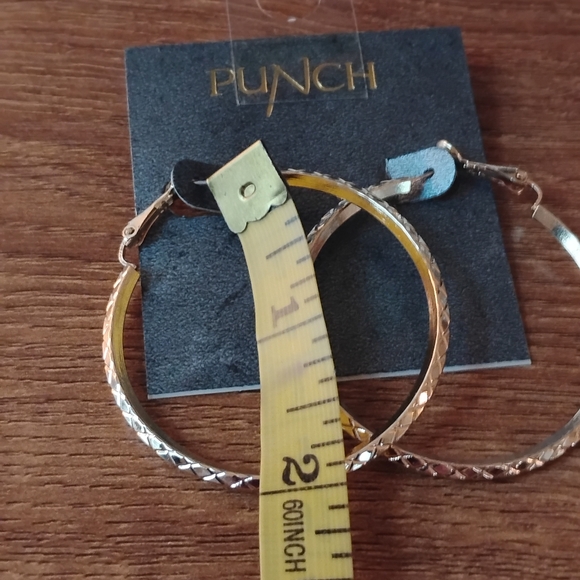 Gold Plated Hoop Dangle Earrings Fashion Jewelry For Women - Picture 5 of 5